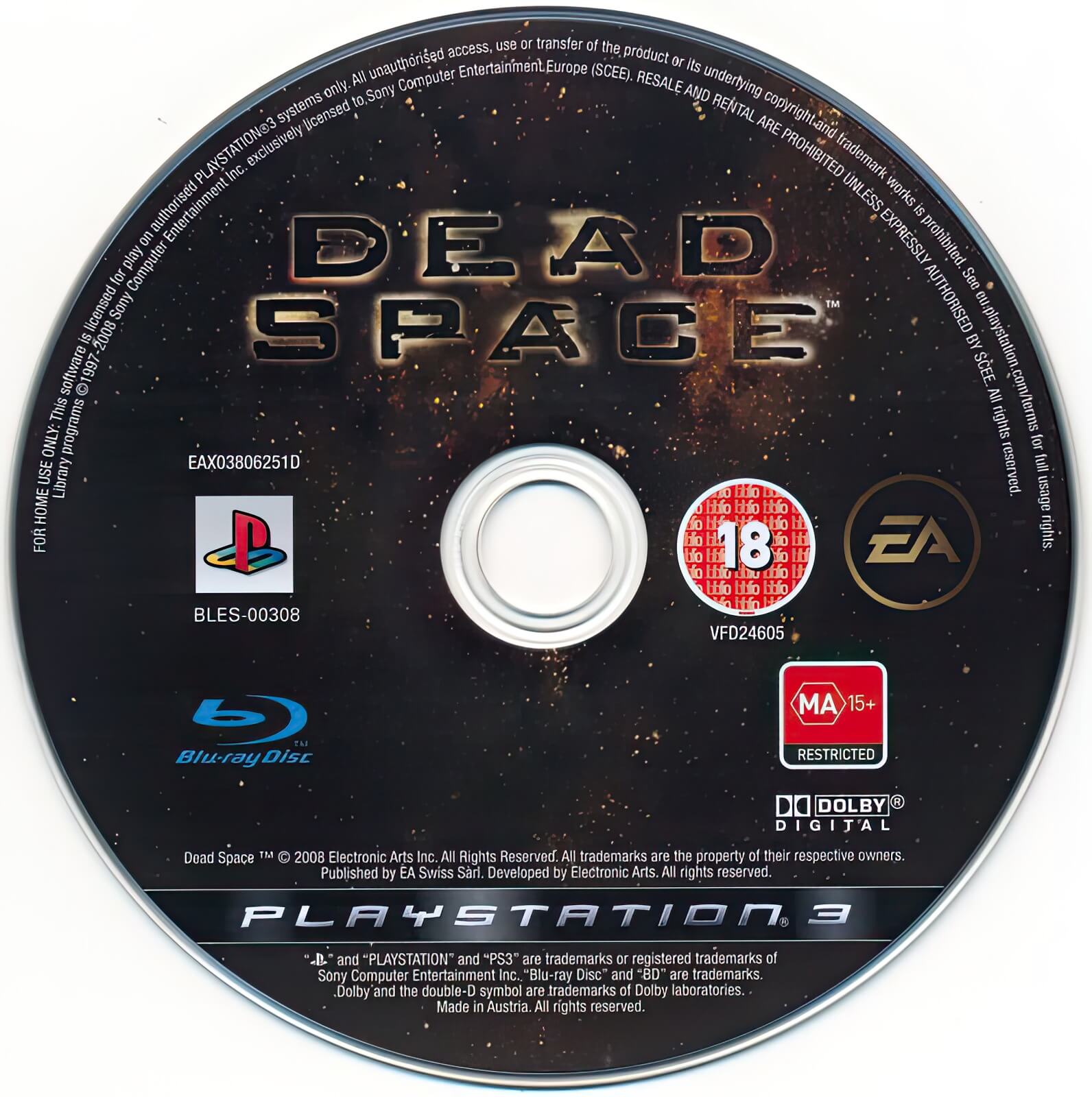 Лицензионный диск Dead Space для PlayStation 3